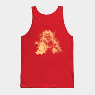 silouette dragon cartoon Tank Top